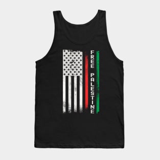 Free Palestine Flag Tank Top